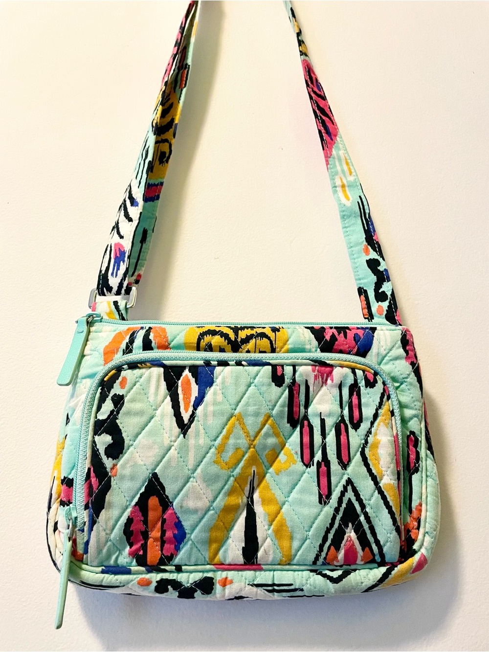 Quilted Mint Patterned Crossbody Bag Vera Bradley